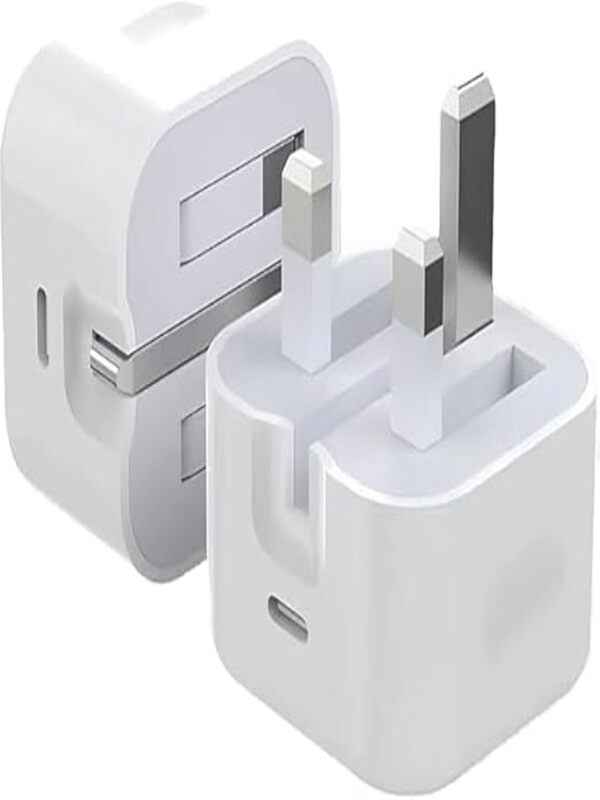 35W USB-C PD Fast Charger Adapter | UK 3-Pin Type-G Wall Charger with Smart Chip Fast Charging & Multi-Protection