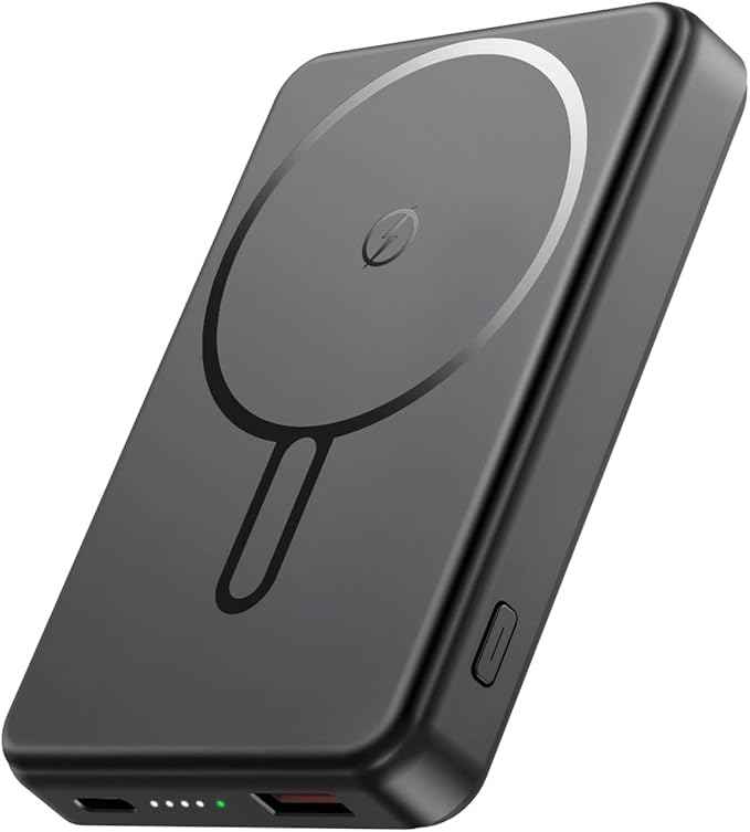 Magnetic Power Bank 12000mAh for MagSafe, Wireless Portable Charger for iPhone 16/15/14/13/12 Series