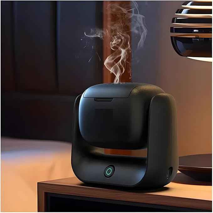 Portable Electric Bakhoor Burner | USB Rechargeable Oud Incense Burner | Smokeless Arabic Incense Diffuser for Home, Office & Car