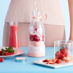 Portable USB Rechargeable Blender Bottle | 500ml Personal Smoothie Maker | Mini Juicer for Shakes & Fresh Juice