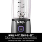 Ninja Blast Portable USB Rechargeable Blender | Cordless Personal Smoothie Maker | 530ml Travel Blender
