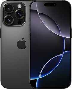Apple i iPhone 16 Pro (256GB) - Black Titanium (Renewed )