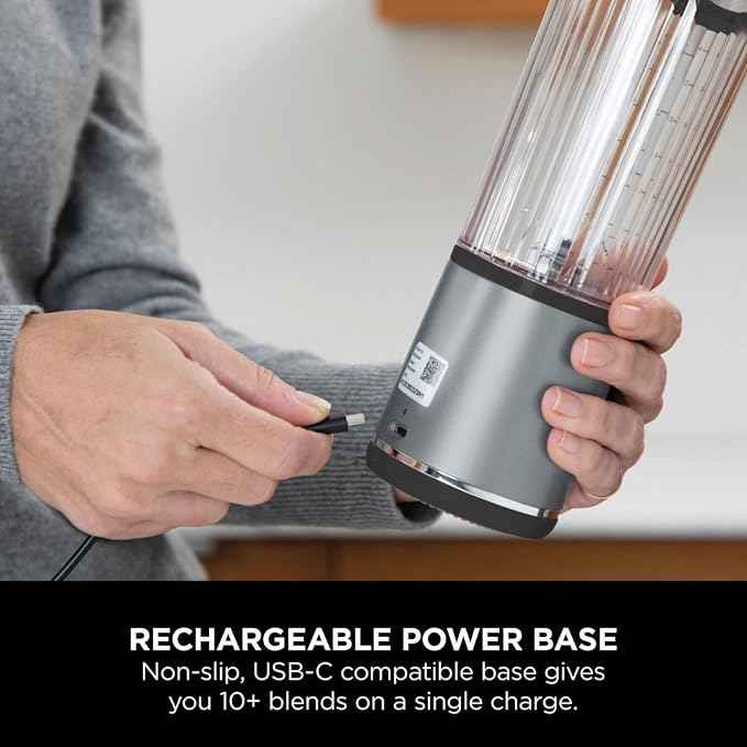 Ninja Blast Portable USB Rechargeable Blender | Cordless Personal Smoothie Maker | 530ml Travel Blender
