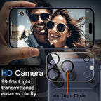 Camera Lens Protector for iPhone 17 Pro Max 6.9-Inch, 9H Tempered Glass, Anti-Scratch, Case F