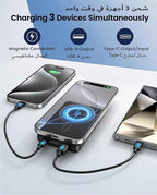 Magnetic Power Bank 12000mAh for MagSafe, Wireless Portable Charger for iPhone 16/15/14/13/12 Series