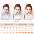 60 LED High Power Rechargeable Clip Fill Video Light with Front & Back Clip, 3 Light Modes