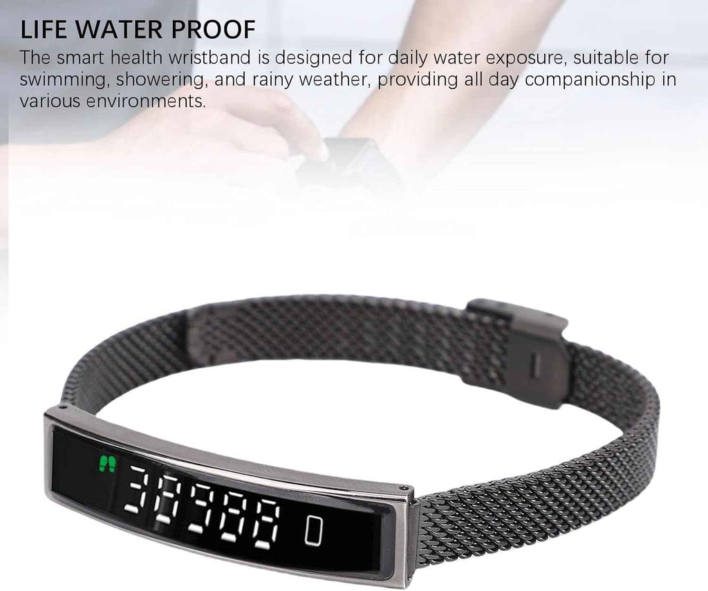 Smart Bracelet Fitness Tracker, Health Tracker Bracelet Water Proof for Women Men, Visuali