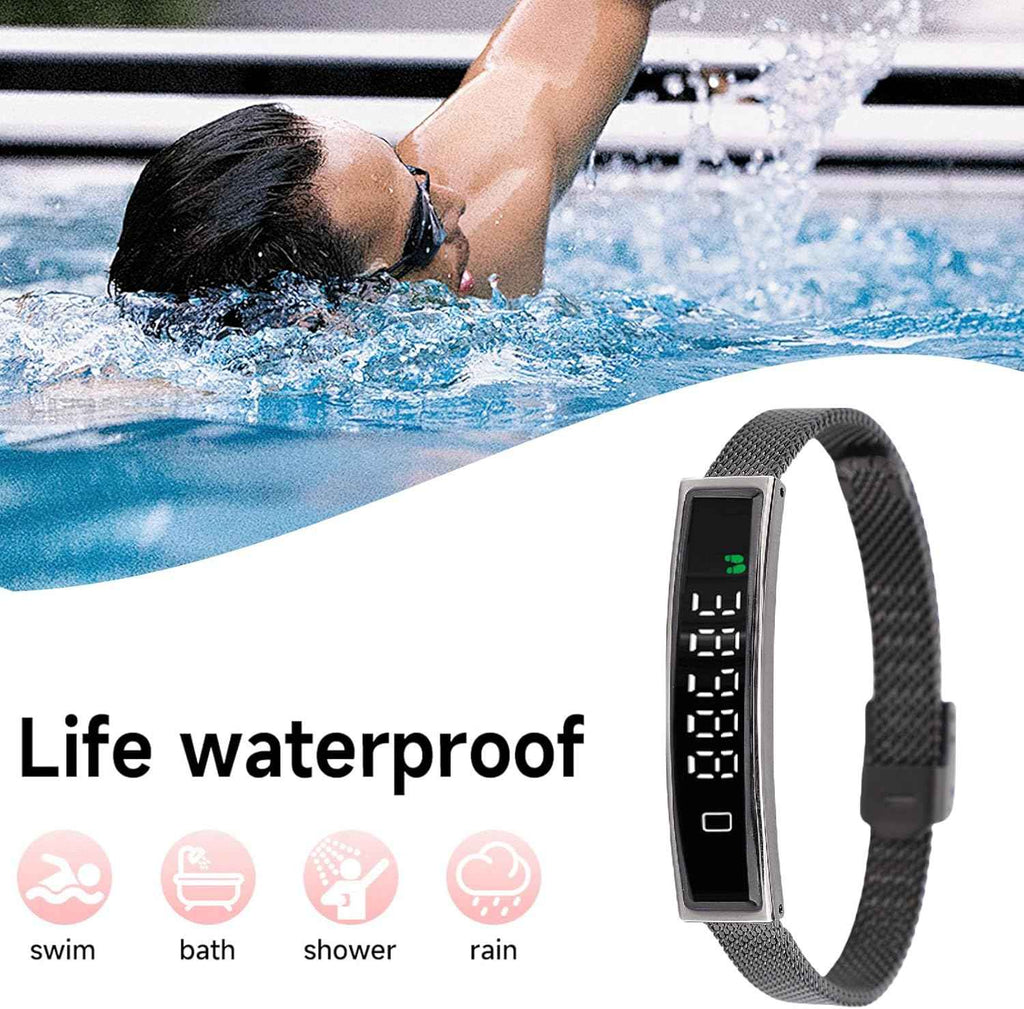 Smart Bracelet Fitness Tracker, Health Tracker Bracelet Water Proof for Women Men, Visuali