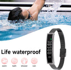 Smart Bracelet Fitness Tracker, Health Tracker Bracelet Water Proof for Women Men, Visuali