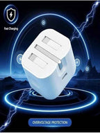 35W USB-C PD Fast Charger Adapter | UK 3-Pin Type-G Wall Charger with Smart Chip Fast Charging & Multi-Protection