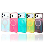 MagSafe Magnetic Shockproof Phone Case with Camera Lens Protection & Transparent Gradient Design for iPhone