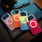 MagSafe Magnetic Shockproof Phone Case with Camera Lens Protection & Transparent Gradient Design for iPhone