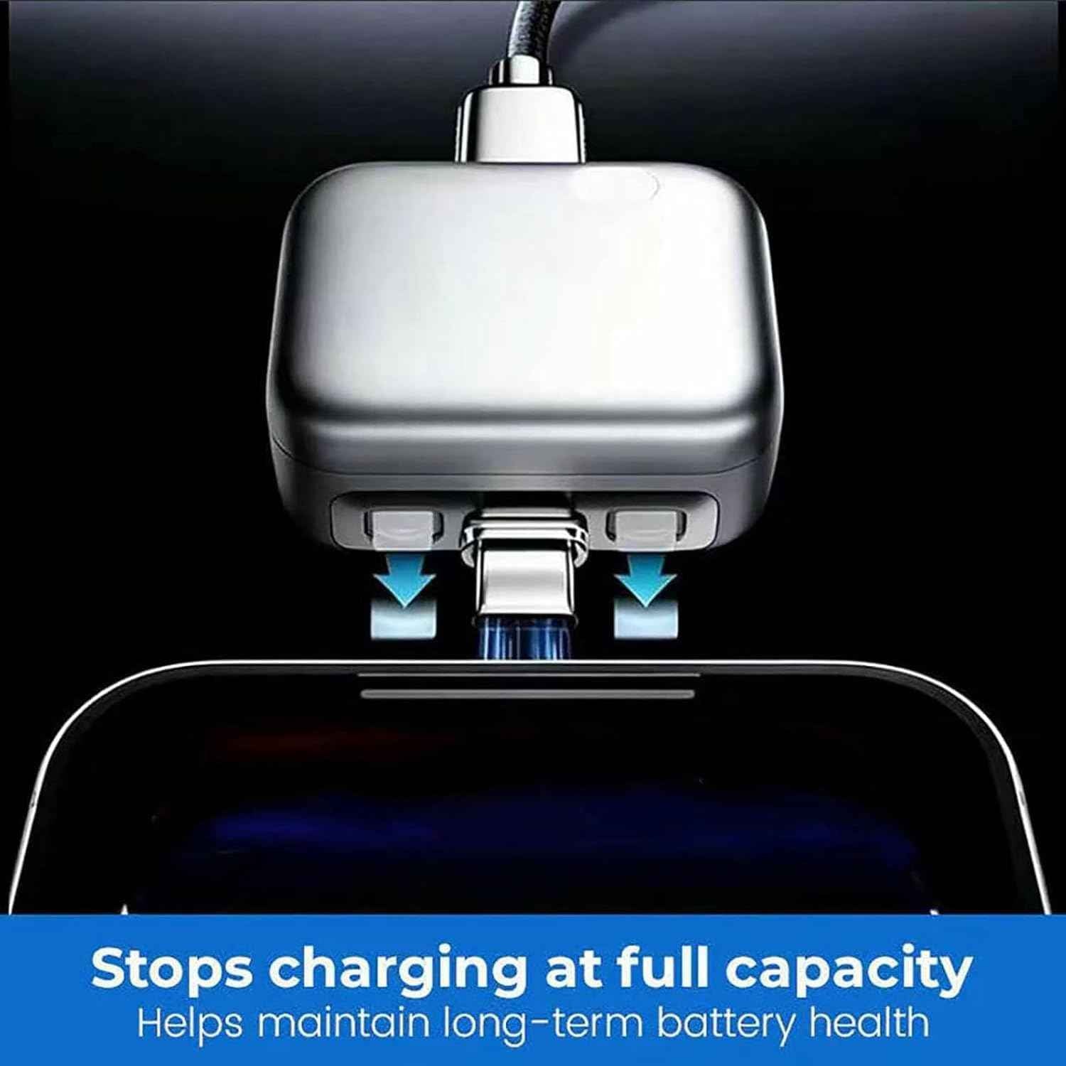 Smart Auto Cut-Off USB-C Charging Adapter | 140W Fast Charging Battery Protector | Automatic Power Off Charger