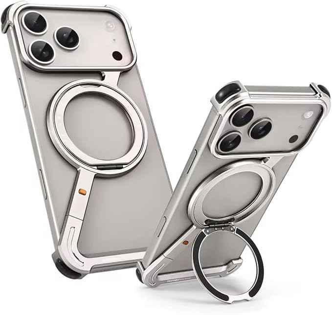 Luxury Magnetic Stand Case for iPhone | 360° Rotating Kickstand