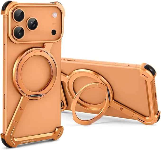 Luxury Magnetic Stand Case for iPhone | 360° Rotating Kickstand