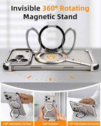 Luxury Magnetic Stand Case for iPhone | 360° Rotating Kickstand