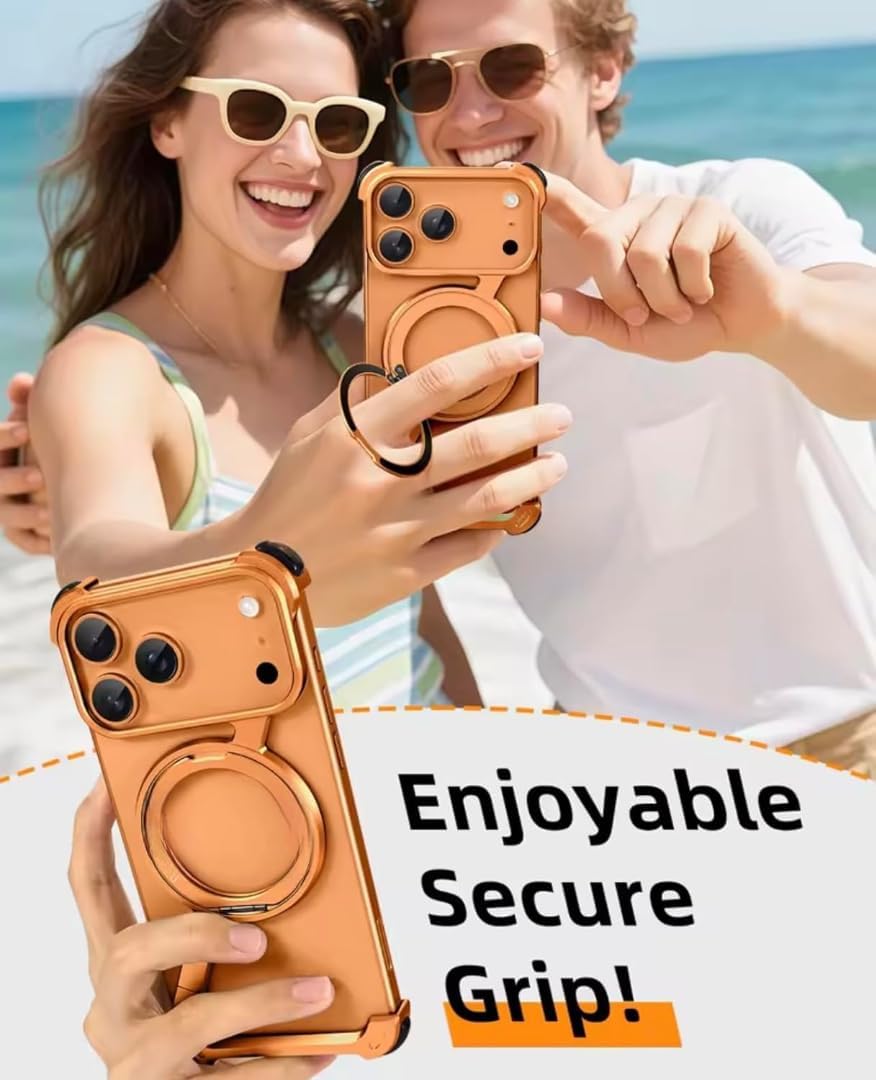 Luxury Magnetic Stand Case for iPhone | 360° Rotating Kickstand
