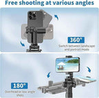 170cm Adjustable Camera & Phone Tripod Stand with Wireless Remote | Aluminum Selfie Stick Tripod for Smartphones, DSLR Cameras & Content Creation
