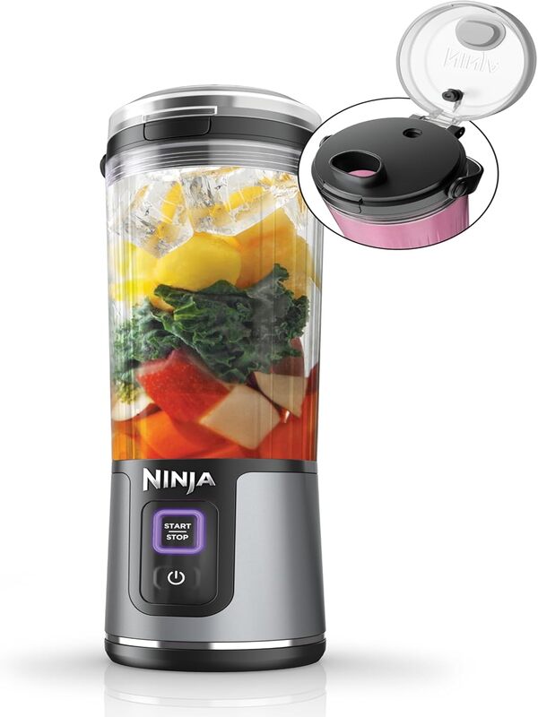 Ninja Blast Portable USB Rechargeable Blender | Cordless Personal Smoothie Maker | 530ml Travel Blender