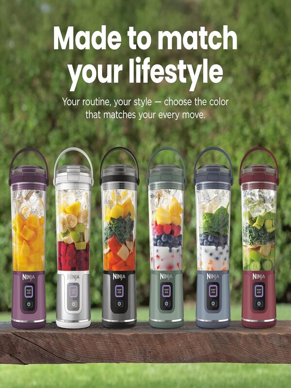 Ninja Blast Portable USB Rechargeable Blender | Cordless Personal Smoothie Maker | 530ml Travel Blender