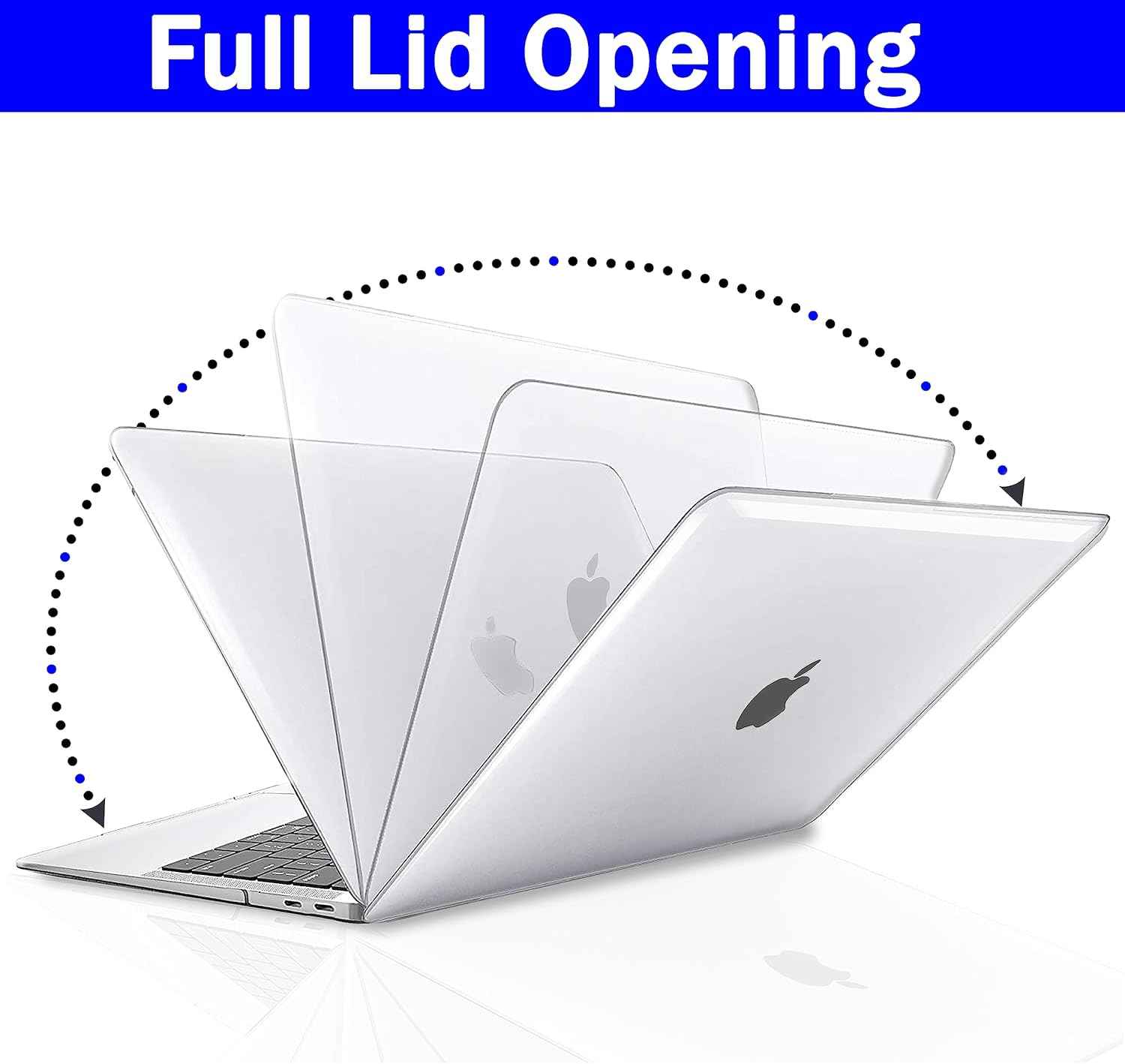MacBook Air 13 inch Crystal Clear Case 2020 2019 2018 A2337 M1 A2179 A1932, Plastic Hard