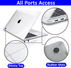 MacBook Air 13 inch Crystal Clear Case 2020 2019 2018 A2337 M1 A2179 A1932, Plastic Hard