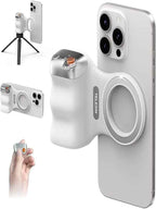 TELESIN Magnetic Phone Camera Grip with Bluetooth Remote Shutter – MagSafe Compatible Ergonomic Handle for iPhone & Android | Double-Sided Magnetic Mount | Vlogging & Photography Grip